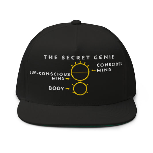 Flat Bill Cap The Mind Text